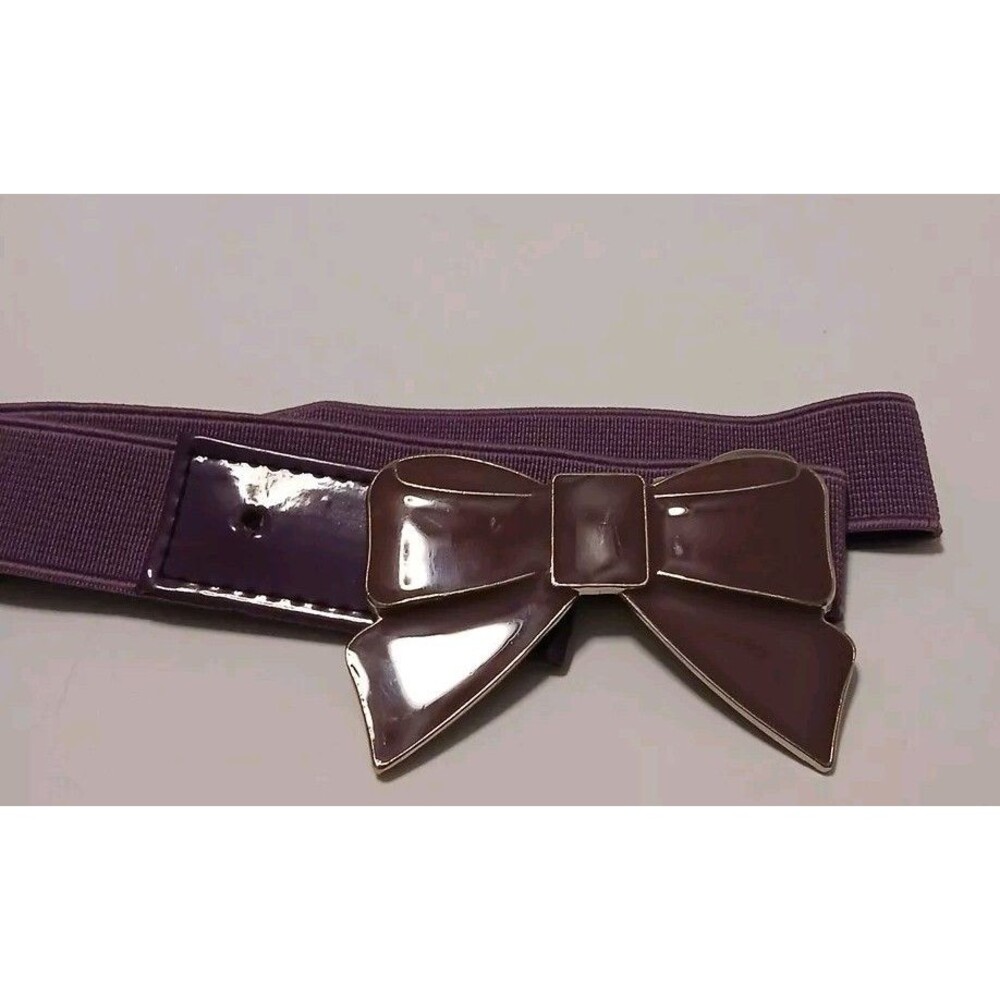 Purple Bow Metal Buckle Belt Size Medium